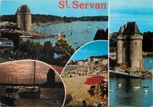 CPM Saint Serman (Ille et Vilaine) Vue sup gauche Perspective sur le port vue inferieure gauche couc