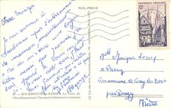 CPM Bourbonne les Bains Le Parc de l'etablissement Thermal Colonnes romaines