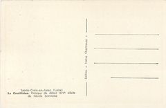 CPM Sainte Croix en Jarez La Crucifixion Fresque du debut XIVe s de l'ecole Lyonnaisse