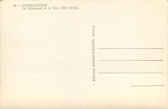 CPM Constantine le Rhummel et le Pont Sidi