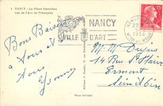 CPM Nancy La Place Stanislas vue de l'Arc de Triomphe