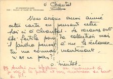 CPM Saint Vincent sur Jard Maison et buste de Clemenceau