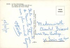 CPM Le Var Touristique Nans les Pins (alt 425 m) Les Ruines du Vieux Village