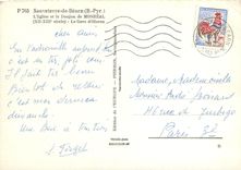 CPM Sauveterre de Bearn (B Pyr) L'Eglise et le Donjon de Monreal (XIIe XIIIe s) Le Gave d'Oloron