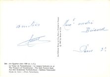 CPM Art Egyptien (VERS 1350 av J C) Le Tresor de Toutankhanmon Le Masque funeraire en or