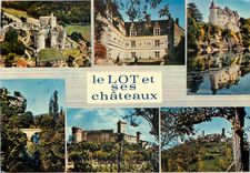 CPM Le Lot Terre des Merveilles Bonaguil Montal Belcastel