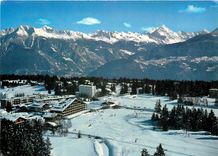 CPM Grans sur Sierre (Alt 1500m) vue paritielle aerienne val d'Annivers et Weisshorn (4512 m)