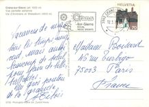 CPM Grans sur Sierre (Alt 1500m) vue paritielle aerienne val d'Annivers et Weisshorn (4512 m)