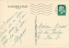 CPM Eglise Romane du XIIe s Saint Saturnin (Puy de Dome) La Pieta