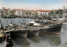 CPM Saint Jean de Luz (Basses Pyrenees) Thonieres et Chalutiers dans le Port Bateaux