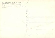 CPM Les Merveilles du Val de Loire Chambord (Loir et cher) Le Chateau