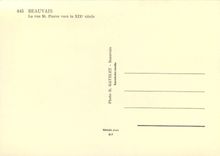 CPM Beauvais la rue St Pierre vers le XIXe s