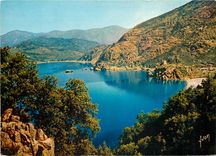 CPM Couleurs et Lumiere de France La Corse oasis de Beaute Porto le fond du Golfr un des plus beaux 