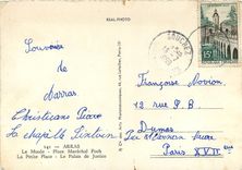 CPM Arras Le Musee Place Marechal Foch La Petite Place Le Palais de Justice Lion