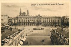 CPA Nancy La Place Stanislas vue de l'Arc de Triomphe