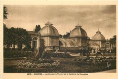 CPA Rennes Les Serres du Thabor et le Jardin a la Francaise