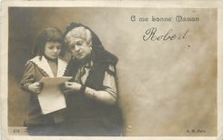 CPA a ma bonne maman Robert