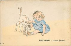CPA Bebe et Minet Bonne Entente