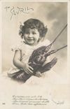 CPA Avril Enfant Langouste