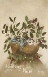 CPA Heureux Noel Fleurs
