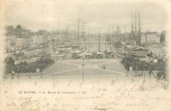 CPA Le Havre Le Bassin du Commerce Bateaux