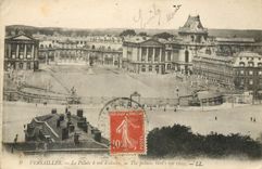 CPA Versailles Le Palais a vol d'Oiseau 