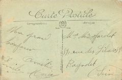 CPA Versailles Le Palais a vol d'Oiseau 