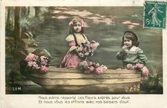 CPA Nous avons rapporte ces fleurs expres pour vous 