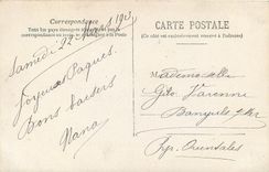 CPA Toutou Grand Pere Enfant Chien