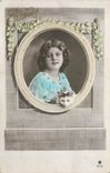 CPA Heureuse Enfant Chat