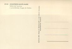 CPM Moustiers Sainte Marie Station de Tourisme a proximite des Gorges du Verdon 