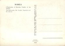 CPM Nimes L'Esplanade la Fontaine Pradier et les Arenes