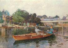 CPM The Thames at Cookham Hector Caffieri 