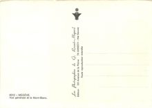 CPM Megeve Vue generale et le Mont Blanc