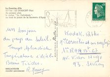 CPM La Corniche d'Or Le Dramont Var Au premier plan le rocher La Cathedrale 