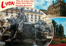 CPM Lyon La Fontaine Bartholdi Le Palais de la Bourse 