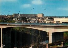 CPM Brest Finistere Le Pont du Bouguen vers le College scientifique 