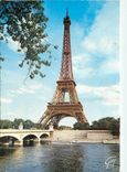 CPM Paris La Seine au pont d'lena et la tour Eiffel 