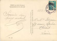 CPM Pointe du Raz Finistere Escarpements de la cote sud 