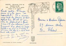 CPM Megeve Hte Savoie Capitale du Ski La place de la mairie l'Eglise et le prieure