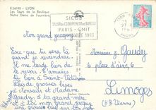 CPM Lyon Les Tours de la Basilique Notre Dame de Fourviere 