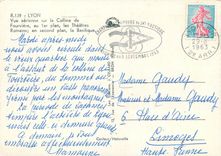 CPM Lyon Vue aerienne sur la Colline de Fourviere 