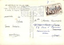 CPM Chambord Loir et Cher La Facade nord ouest du Chateau A droite la Chapelle vue d'Avion 