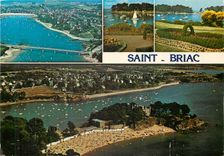 CPM Saint Briac Ille et Vilaine Vue generale et le port du Bechet 