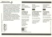 CPM Mairie de Paris Le temps menacant 1929 1939