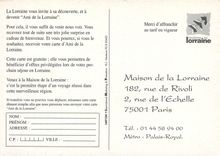 CPM La Lorraine vous invite a sa decouverte et a devenir Ami de la Lorraine Chat 