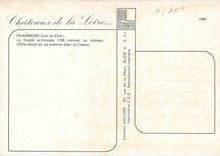 CPM Chambord Loir et Cher La facade principale du chateau et au premier plan le Cosson 