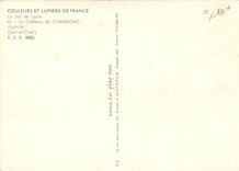 CPM Le Val de Loire Le Chateau de Chambord Loir et Cher 