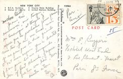 CPM New York City RCA Building Statue of Liberty Empire State Building United Nations Building 