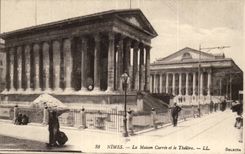 Nimes CPA das quadratische Haus und das Theater